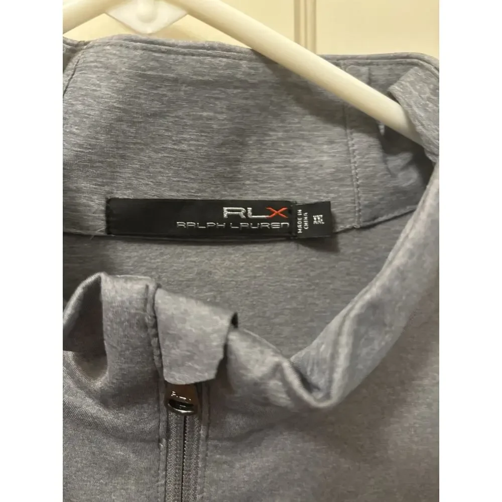 RLX Ralph Lauren XXL Gray Quarter‎ Zip Pullover Whistling Straits PGA Champ 2015